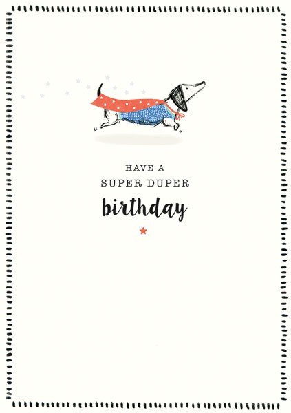 Call Me Frank Super Duper Birthday Greetings Card