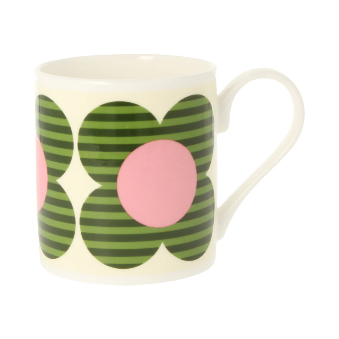 Orla Kiely Striped Flower Green Mug