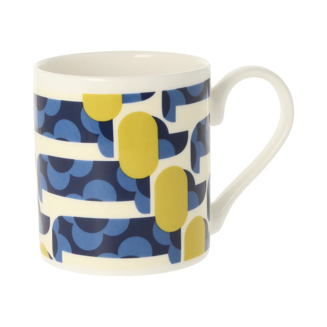 Orla Kiely Dog Show Blue & Sage Mug