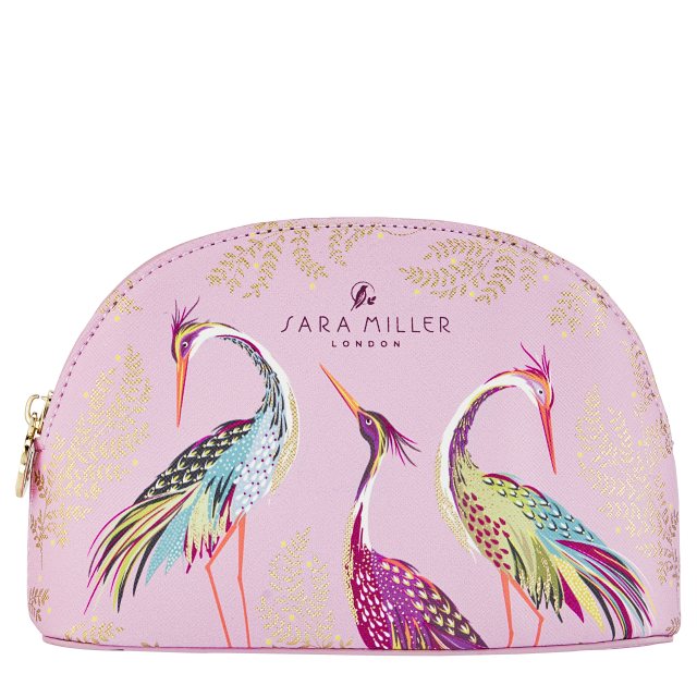 Sara Miller Haveli Garden Small Cosmetic Bag - Pink