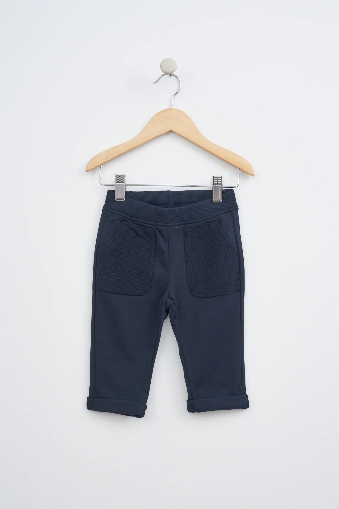 Batela Cotton Trousers - Navy