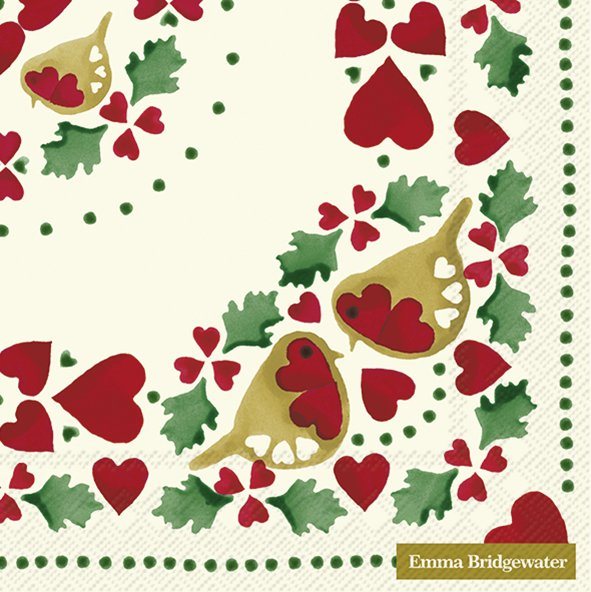 Emma Bridgewater Napkins Christmas Joy Cream