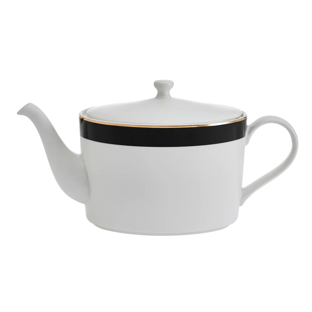 Mikasa Luxe Deco 4-Cup China Teapot 1.1L White