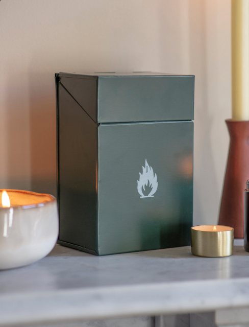 Garden Trading Firelighter Box - Forest Green