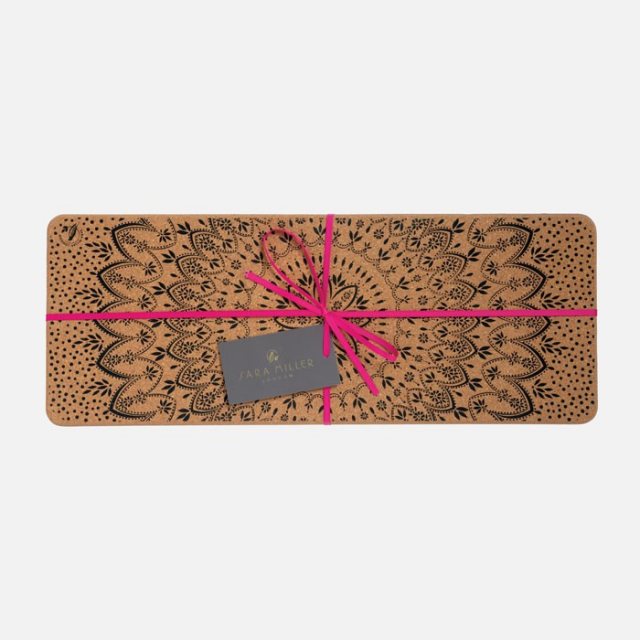 Sara Miller Artisannne Noir Long Rectangular Cork Trivet