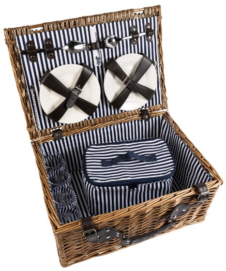 Three Rivers 4 Person Insulated Picnic Basket