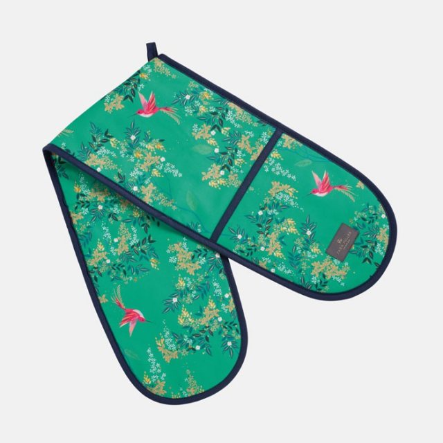 Sara Miller Green Hummingbird Double Oven Glove