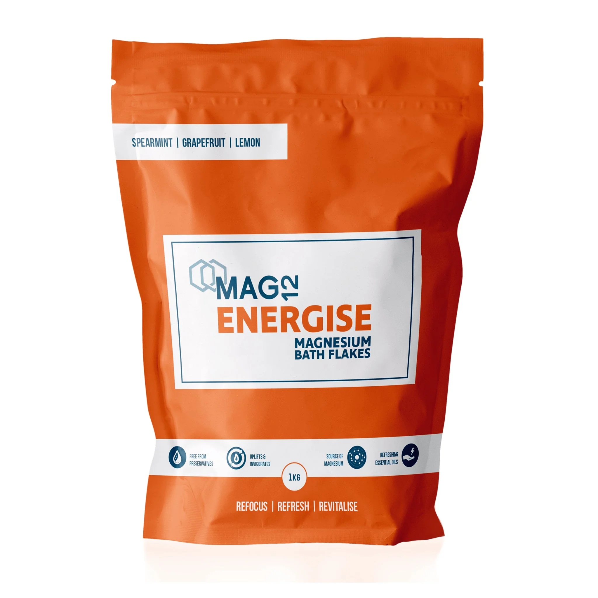 MAG12 Energise Magnesium Bath Flakes 1kg