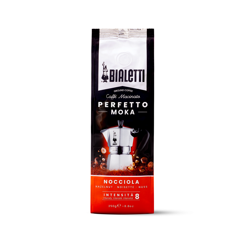 Bialetti Perfetto Moka Hazlenut Ground Coffee 250g