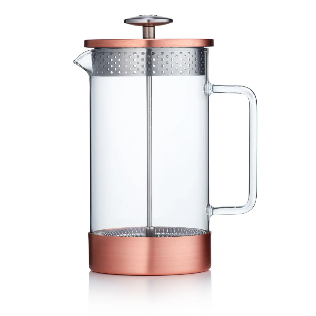 Barista & Co Core 8 Cup Coffee Press | Copper