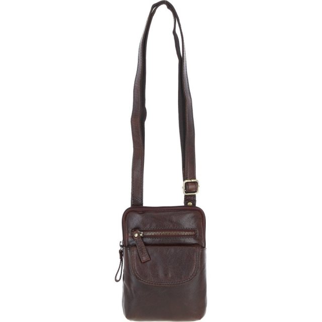 Ashwood Leather Leather Crossbody Bag Brandy G-11