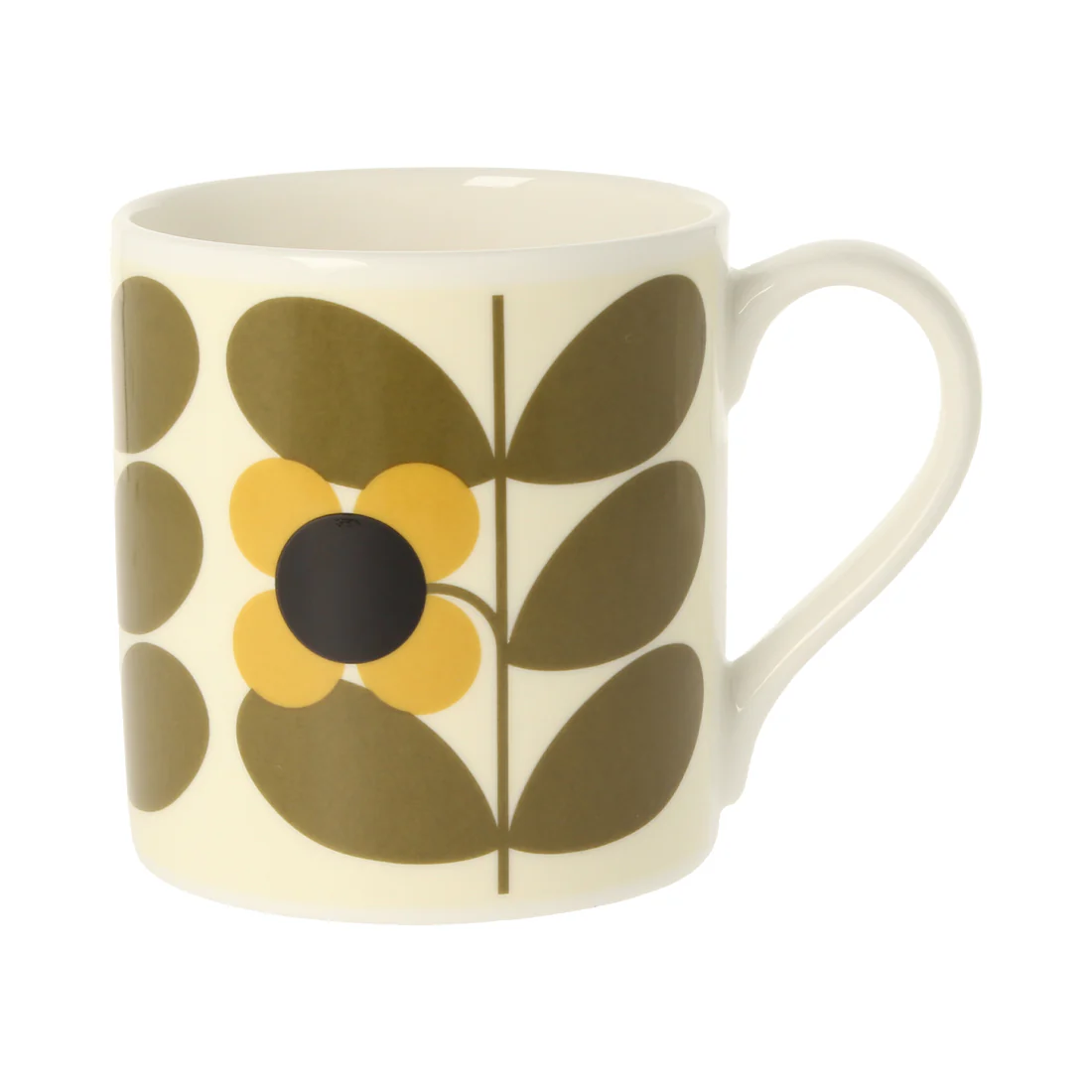 Orla Kiely Stem Bloom Quite Big Yellow Mug