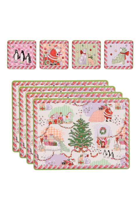 Cath Kidston Christmas Placemats & Coasters - Set of 4