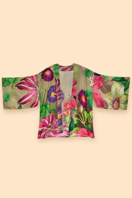 Powder Oversized Botanicals Kimono Jacket