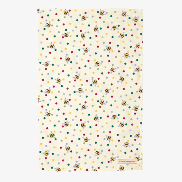 Emma Bridgewater Bumblebee & Small Polka Dot Tea Towel