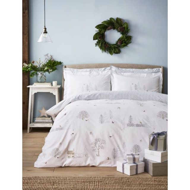 Sophie Allport Snowy Cottage White Bedding