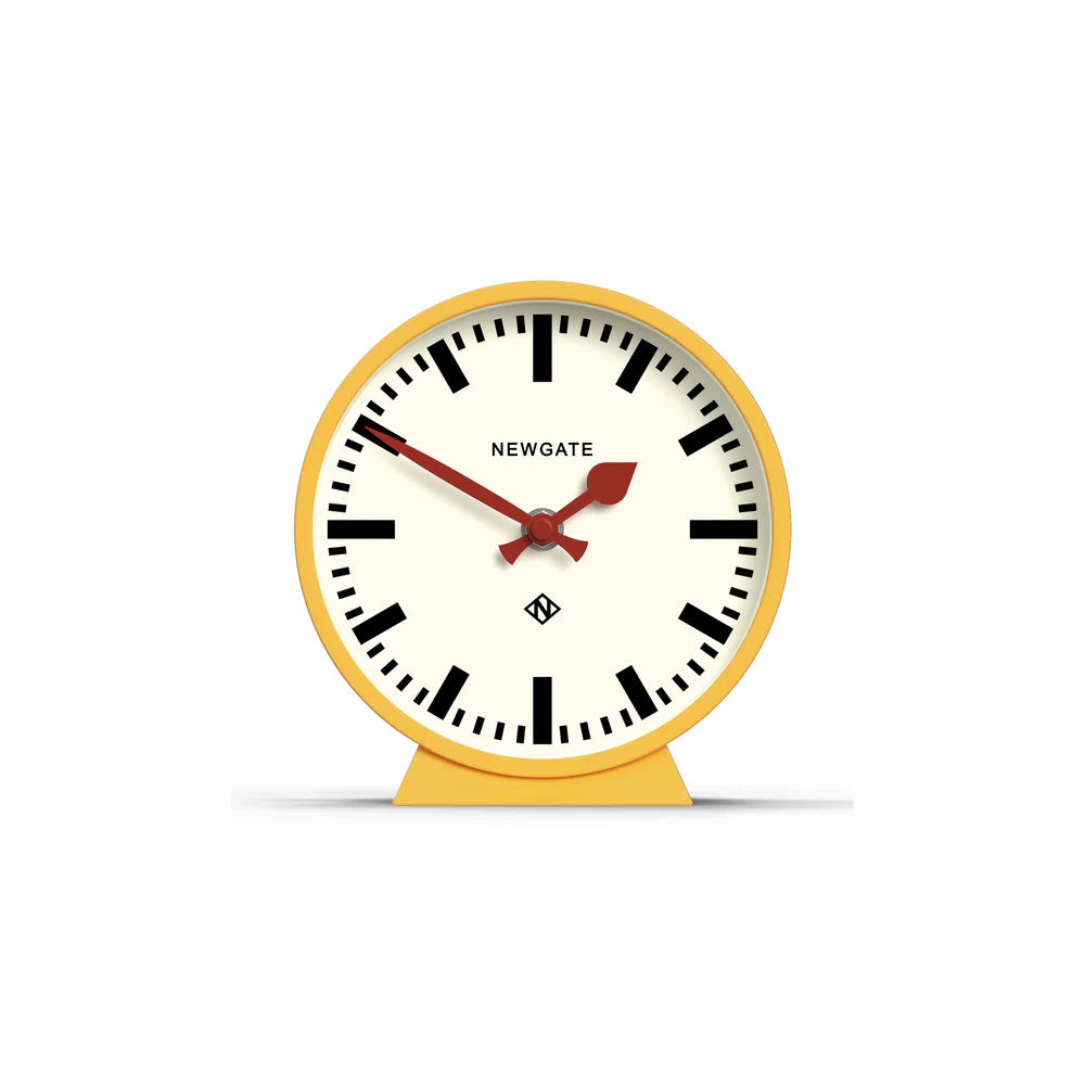 Newgate M Mantel Railway Clock | Yellow