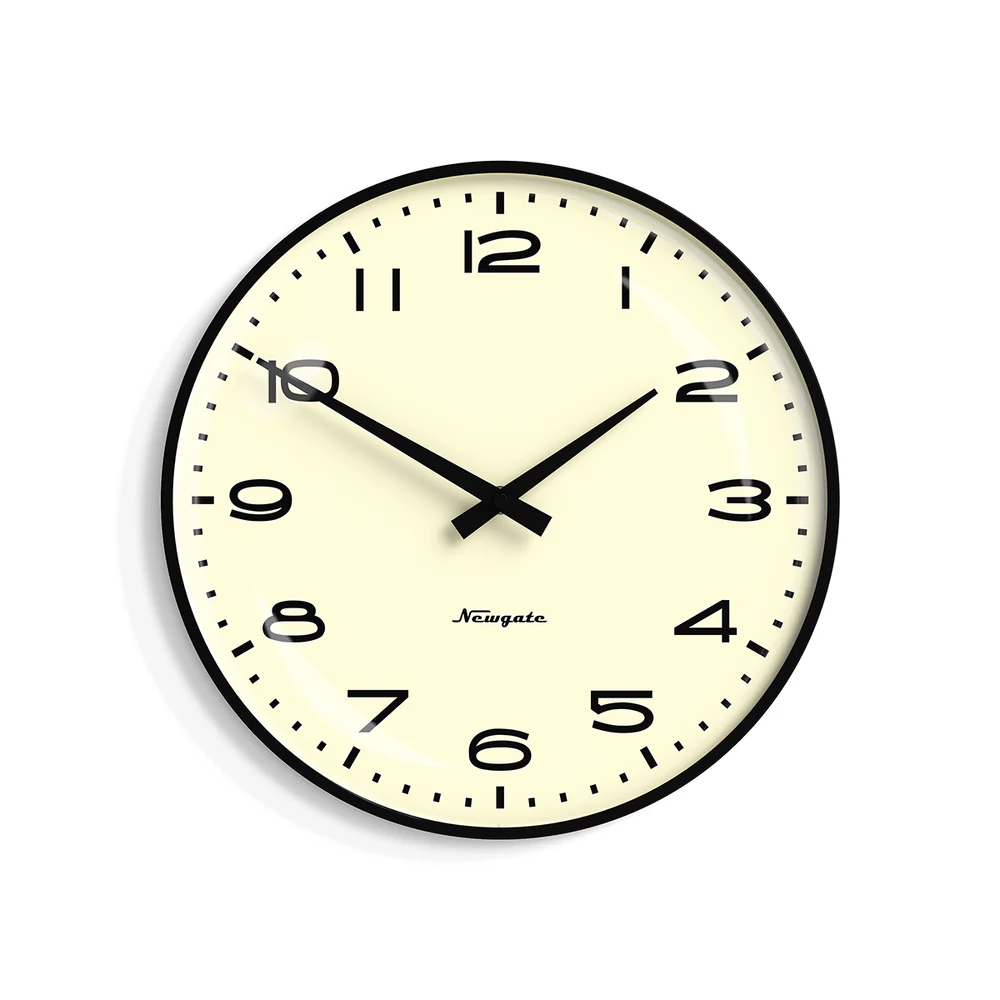 Newgate Radio City Wall Clock | Black / Harlem Dial