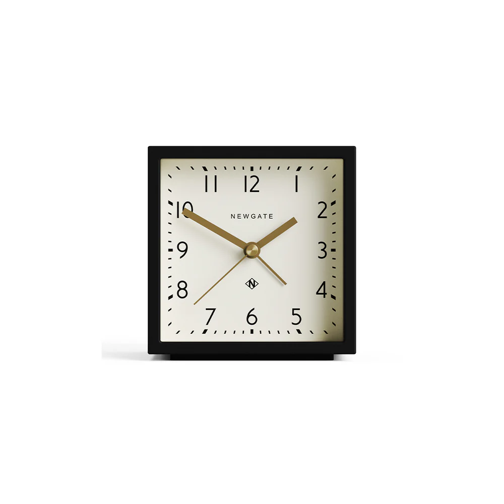 Newgate Equinox Alarm Clock | Black/White