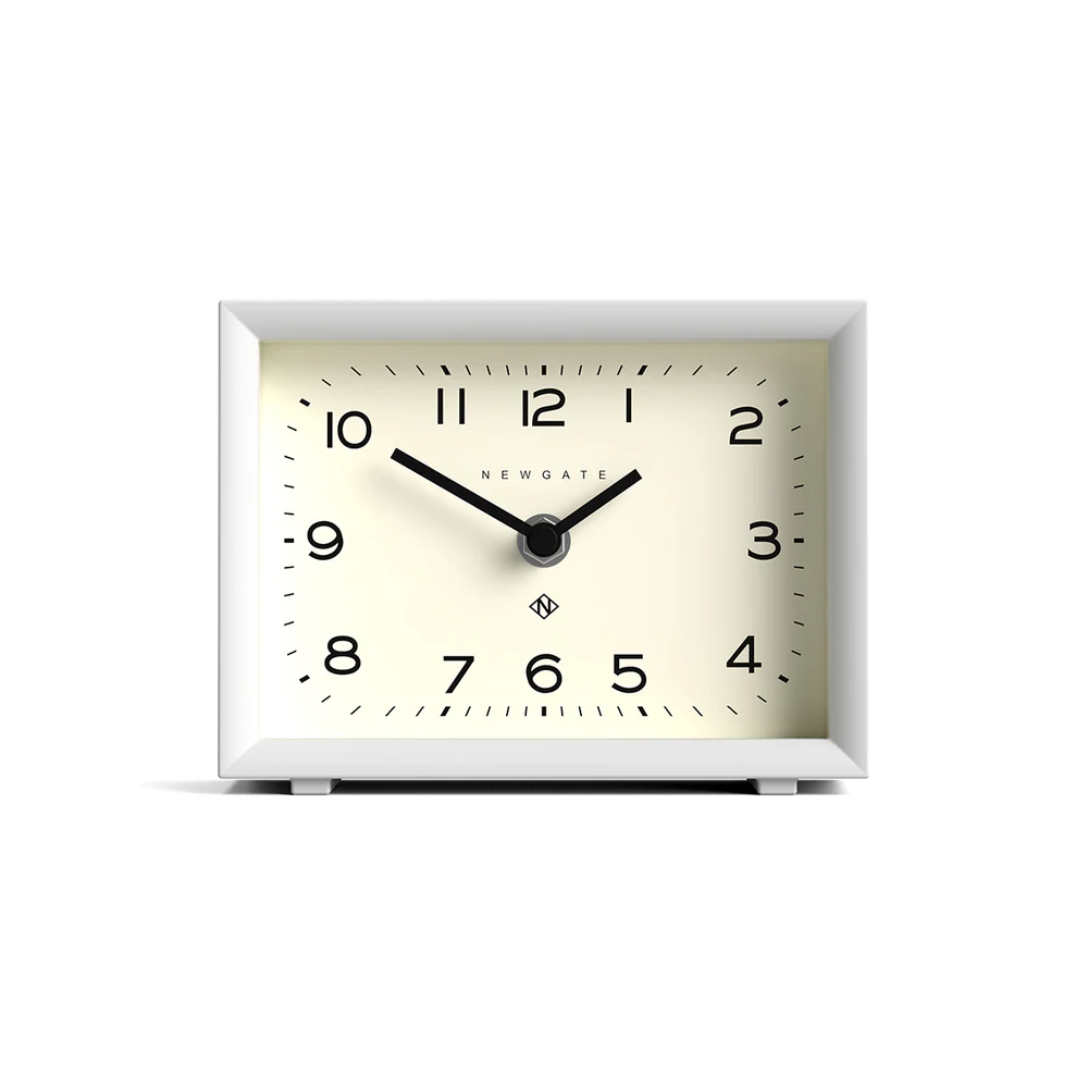 Newgate Henry Mantel Clock | White