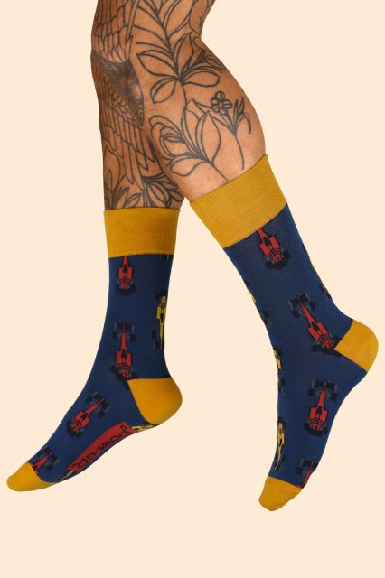 Powder Men's Grand Prix Socks - Blue