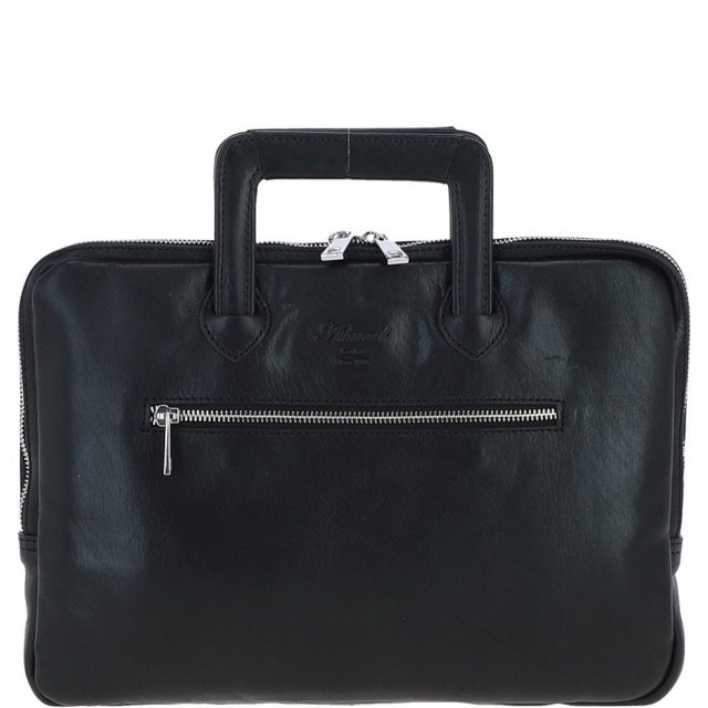 Ashwood Leather Men's Laptop Bag Black PL45