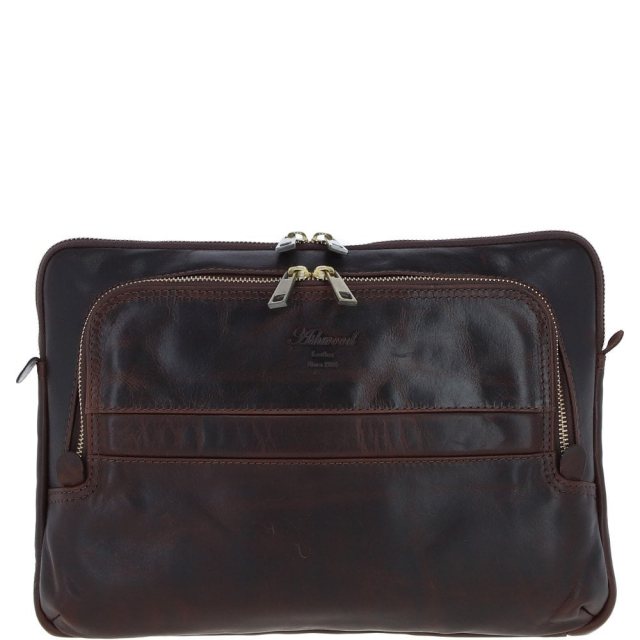 Ashwood Leather Men's Laptop Sleeve Brown PL42