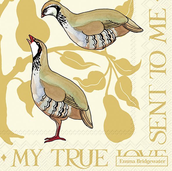 Emma Bridgewater Partridge In A Pear Tree Napkins