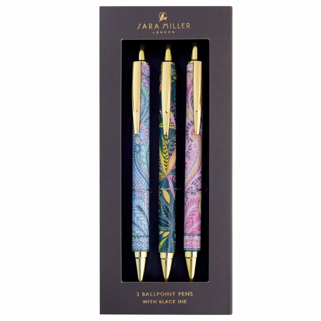 Sara Miller Savannah Set of 3 Ballpoint Pens