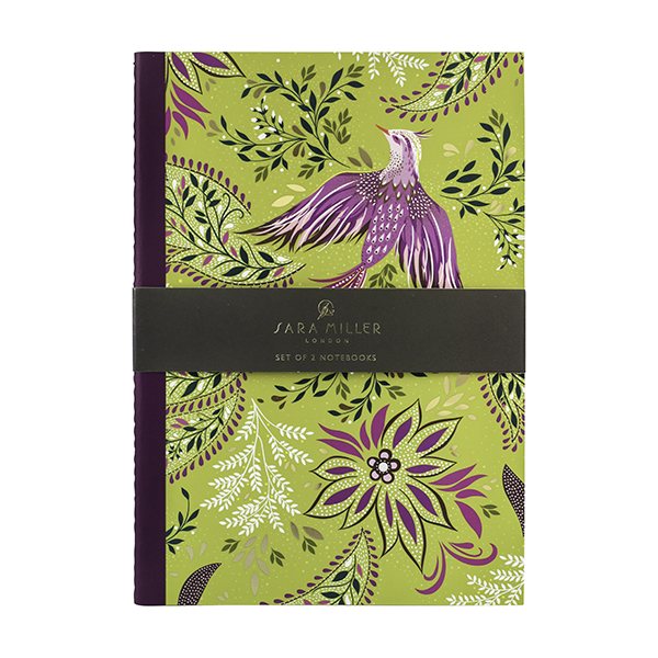 Sara Miller Haveli Garden Set of 2 A5 Slim Notebooks