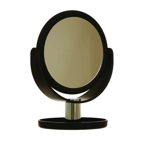 Danielle Creations Soft Touch Vanity Mirror with Tray Black