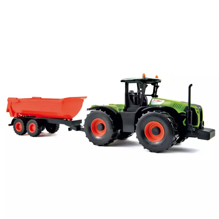 Norev Tractor CLAAS Xerion 5000 With Trailer Plastigam 1:43