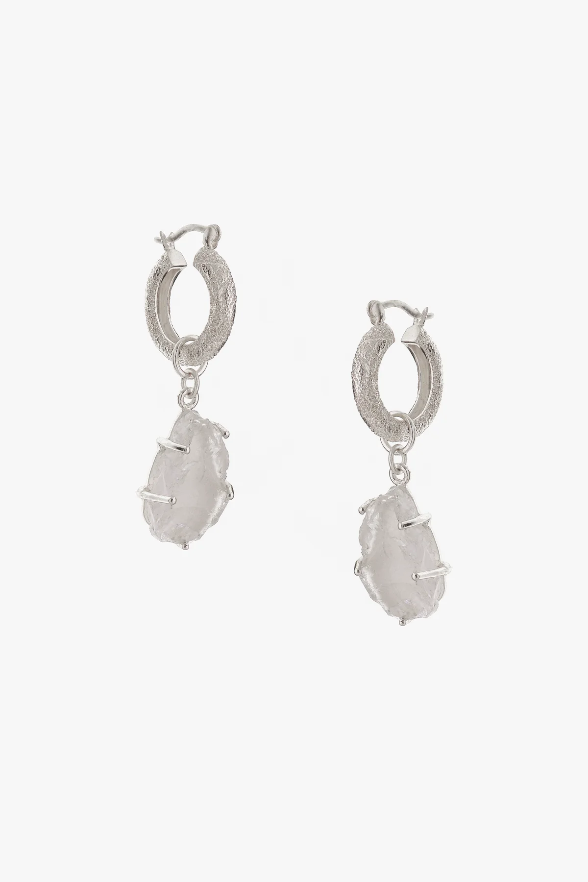 Tutti & Co Quartz Earrings Silver