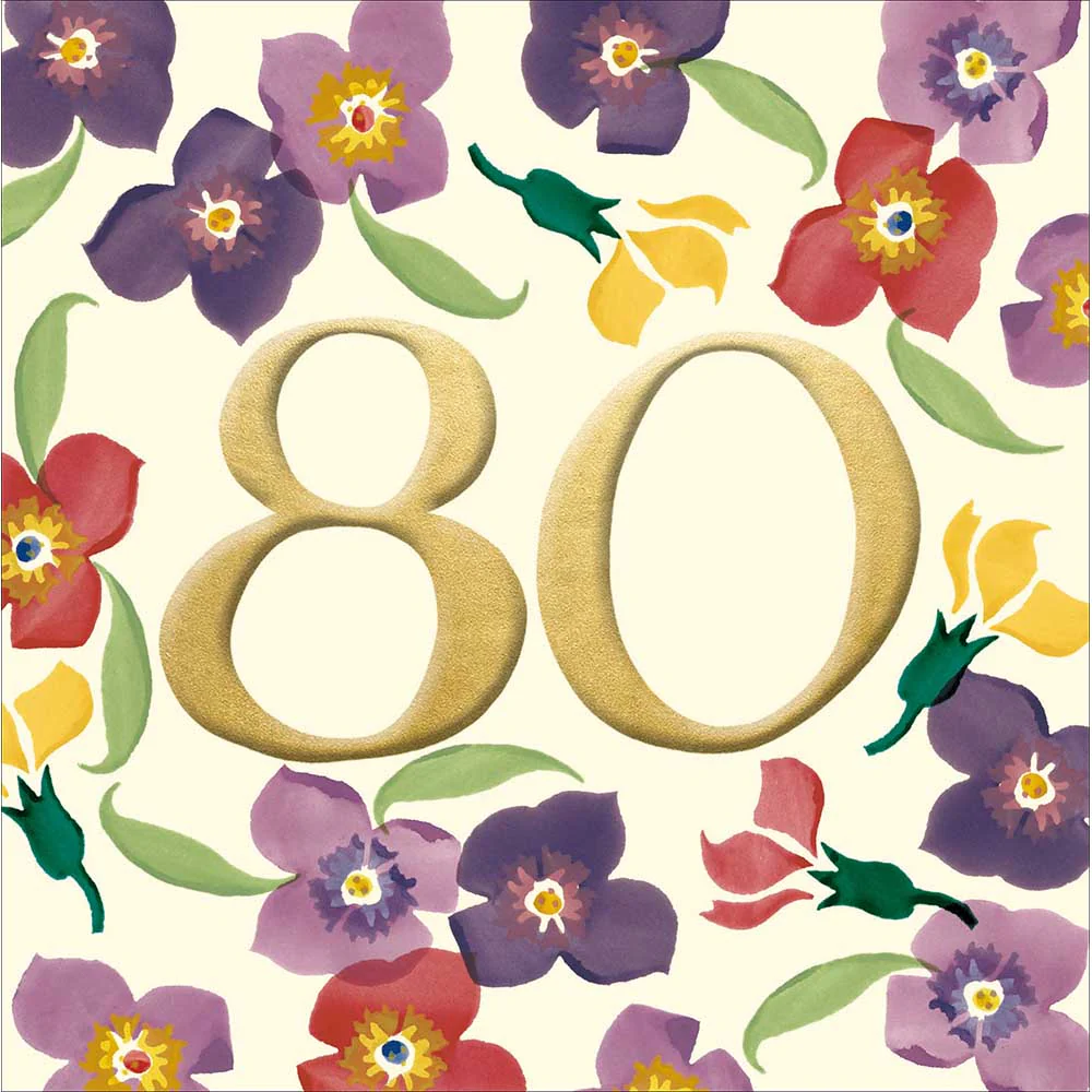 Emma Bridgewater 80th Card