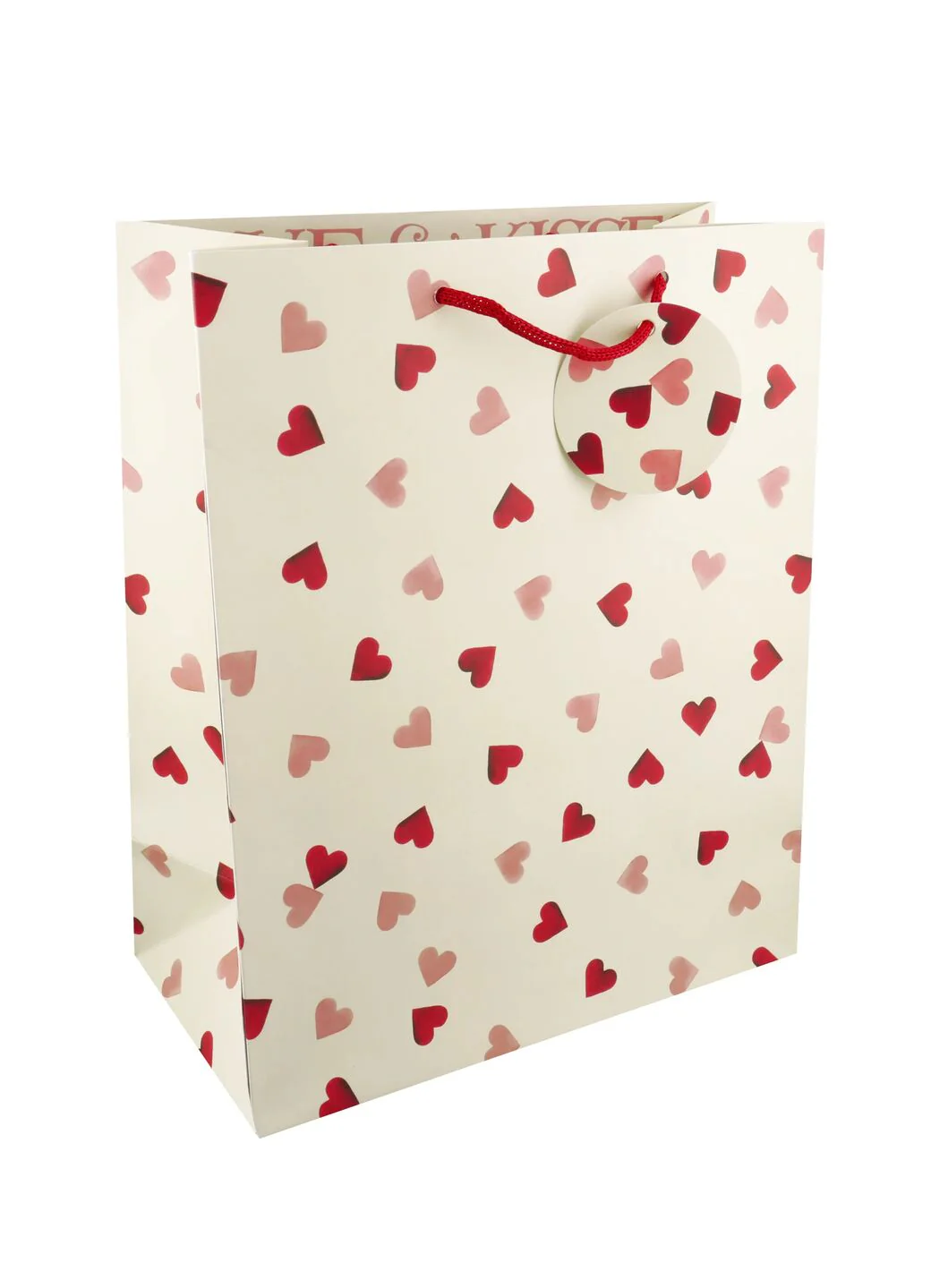 Emma Bridgewater Pink Hearts Large Gift Bag