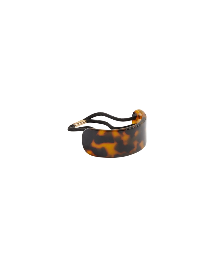 Chalk Flat Hair Bobble Tortoiseshell