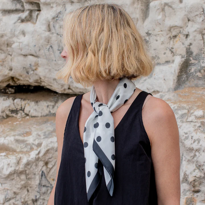 Chalk Kelly Scarf - Black/Cream