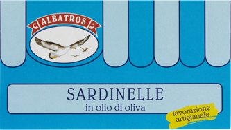 Sangiolaro Sardinelle Albatros, Small Sardines in Olive Oil 120g