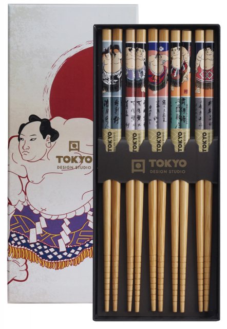 Tokyo Design Studio Chopsticks Giftset 5 Pack - Sumo