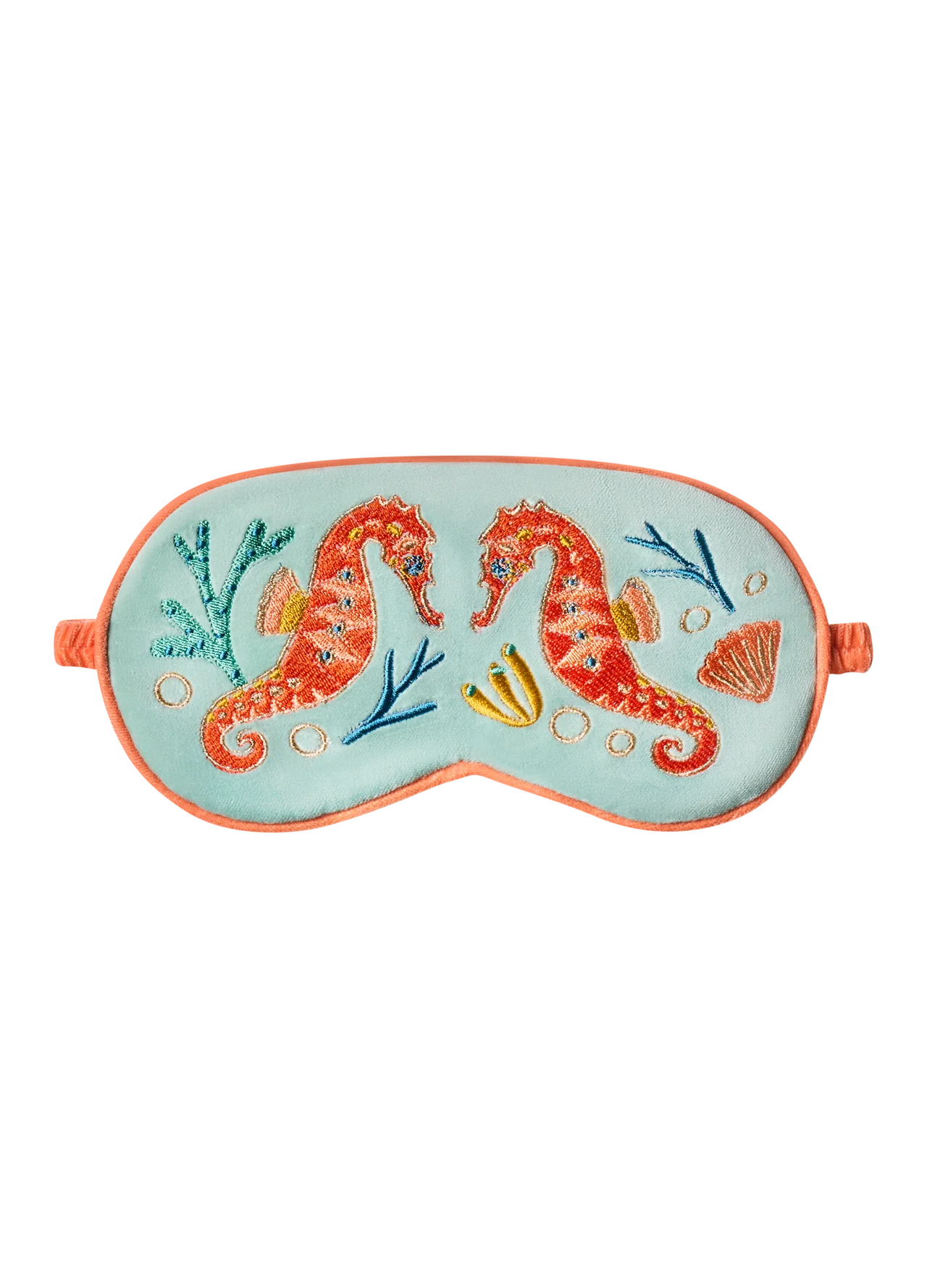 Powder Velvet Lavender Eye Mask - Sparkling Seahorse Aqua