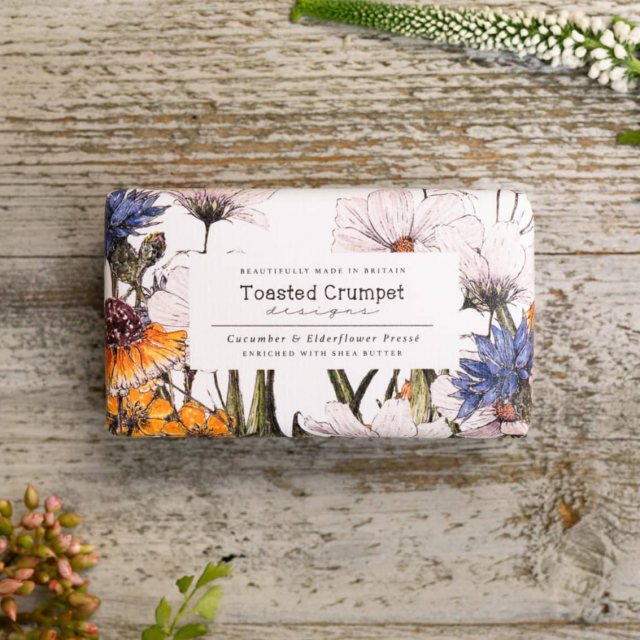 Toasted Crumpet Cucumber & Elderflower Presse Soap