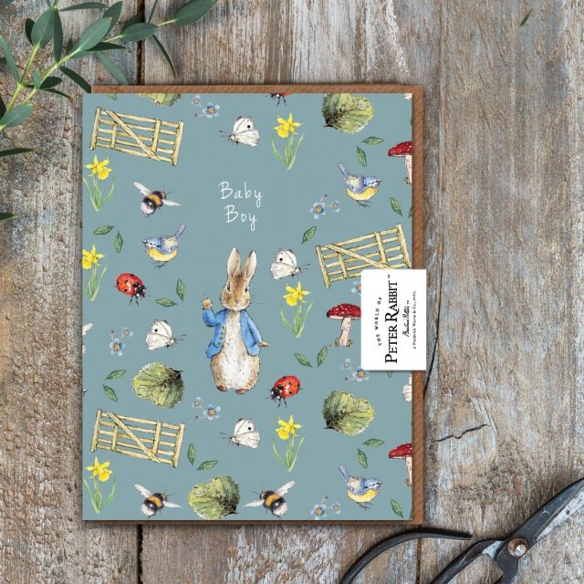 The World of Peter Rabbit x Toasted Crumpet Peter Rabbit Baby Boy Card