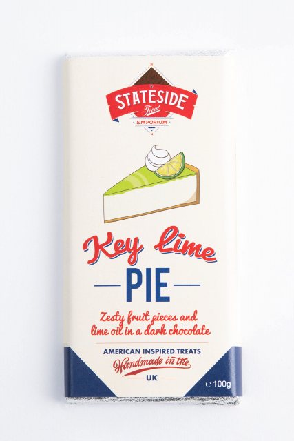 Stateside Key Lime Pie Dark Chocolate Bar 90g