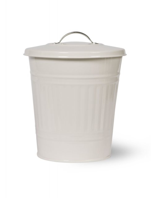 Garden Trading Classic Kitchen Bin 10.5 Litre - Chalk