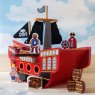 Lanka Kade Wooden Pirate Ship Playset