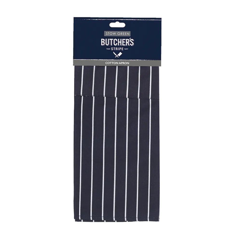 Stow Green Butchers Stripe Cotton Apron