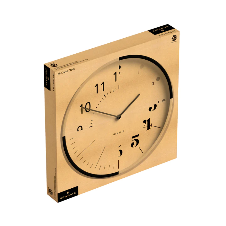 Newgate Mr Clarke Dot Wall Clock in Dark Wood