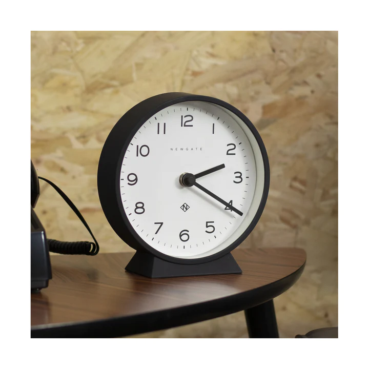 Newgate M Mantel Echo Clock - Cave Black