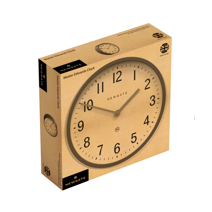 Newgate Master Edwards Wall Clock in Grey