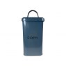 COFFI Tin Canister | Serif - Grey & Chrome Handle